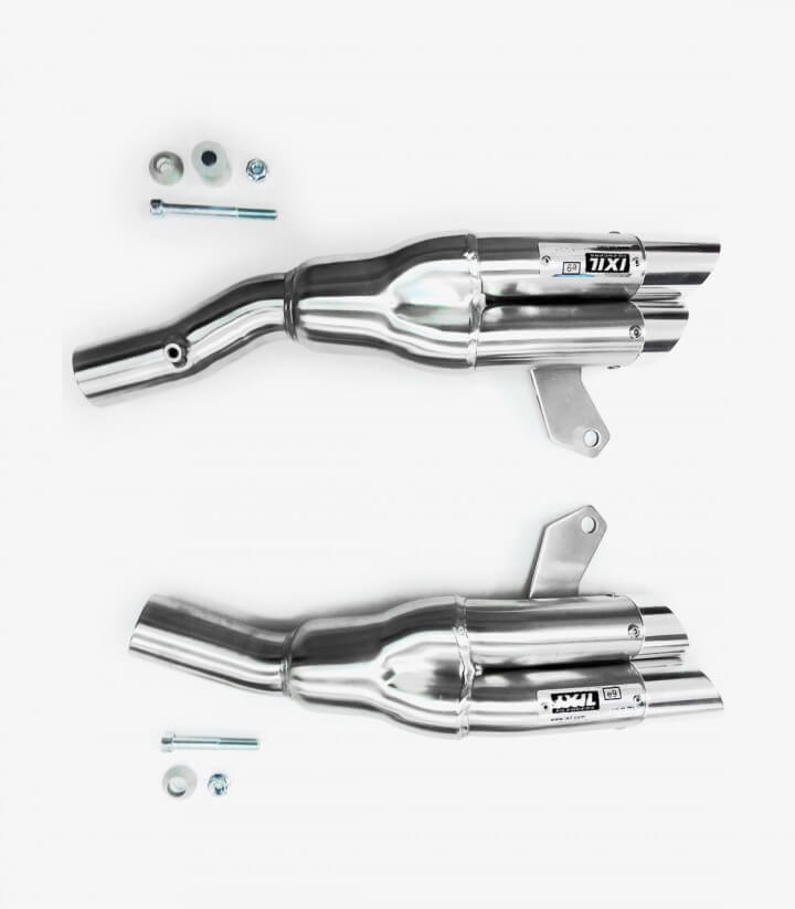 Escape Ixil L2X para Kawasaki Z 1000/SX del 2010-20 color Acero