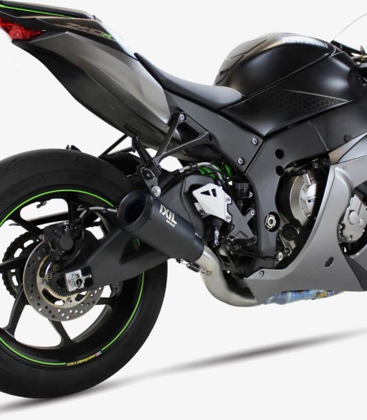 Auspuff CK7290RB Ixil RB Schwarz für Kawasaki ZX-10 R (11-20)