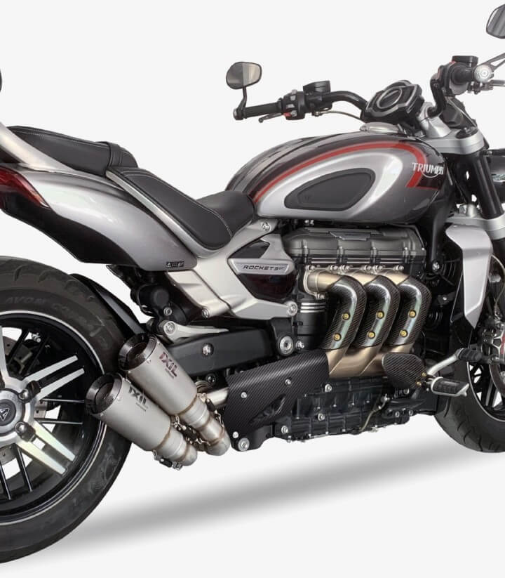 Auspuff CT4299RC Ixil 2RC Stahl für Triumph Rocket 3 (20-24)