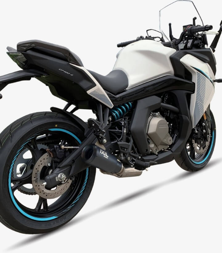Auspuff CF3233RB Ixil RB Schwarz für CFMOTO 400 GT, 650 GT
