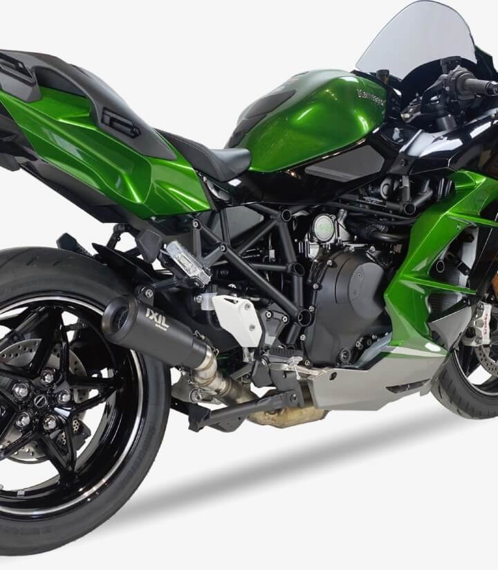 Escape Ixil RB para Kawasaki Ninja H2 SX / SX SE (2022) color Negro