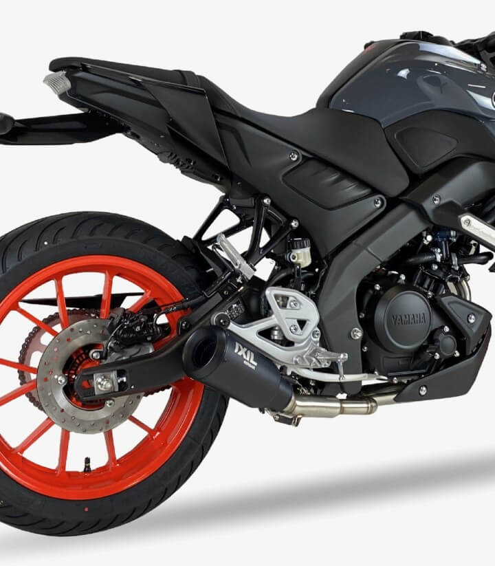Escape Ixil RB para Yamaha MT 125 (2021) color Negro