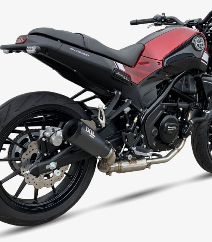 Auspuff CB5201RB Ixil RB Schwarz für Benelli Leoncino 250 (15-22)