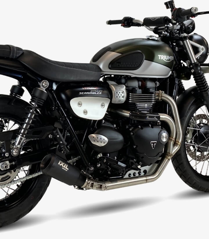 Escape Ixil RB para Triumph Street Scrambler 900 (2017 - 2022) color Negro
