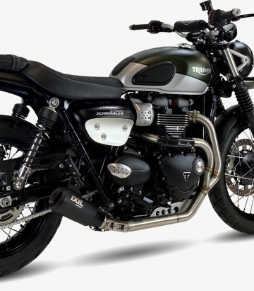Auspuff CT4259RB Ixil RB Schwarz für Triumph Street Scrambler 900 (17-24)