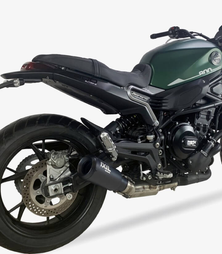 Escape Ixil RB para Benelli Leoncino 800 color Negro