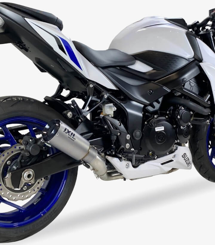 Escape Ixil RC para Suzuki GSR 750 (2011 - 2016), GSX-S 750 (2017 - 2020) color Acero