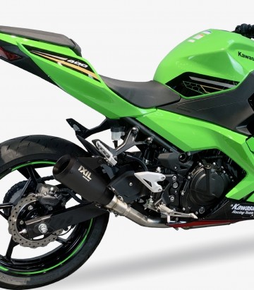 Escape Ixil RB para Kawasaki Ninja 400 (2018 - 2020), Z 400 (2019 - 2020) color Negro