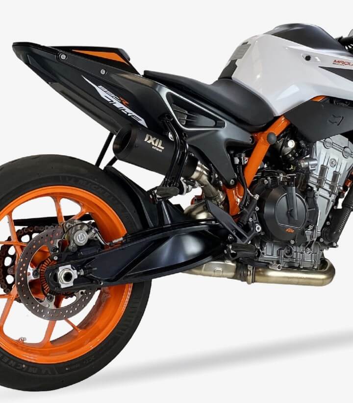 Escape Ixil RB para KTM 890 Duke R (2020 - 2021), Duke 790 (2018 - 2020) color Negro