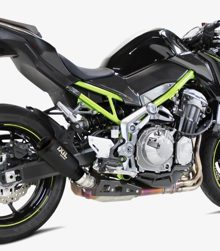 Escape Ixil RB para Kawasaki Z 900 92 kW (2016 - 2019), Z 900 A2 (2017 - 2019), Z 900 A2 (2020 - 2021) color Negro