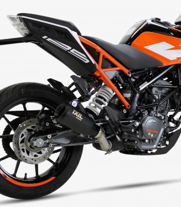 Escape Ixil RB para KTM Duke - RC 125 (2017 - 2020), Duke - RC 390 (2017 - 2020) color Negro