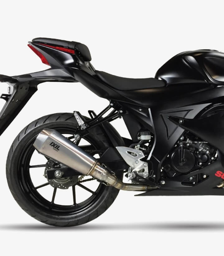 Escape Ixil RB para Suzuki GSX-R 125 (2017 - 2020), GSX-S 125 (2017 - 2020) color Negro