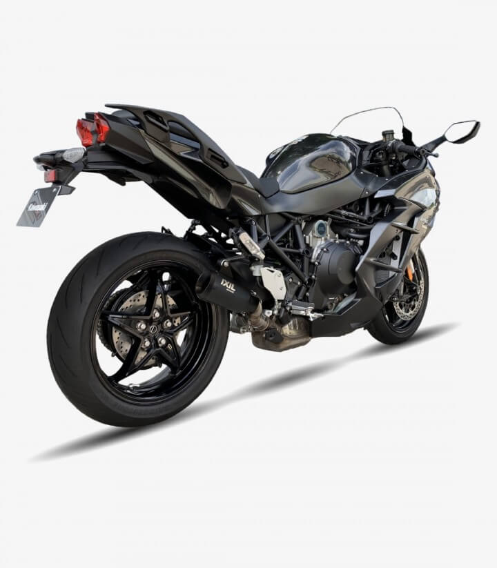 Ixil RB exhaust for Kawasaki H2 SX - SX SE (2018 - 2021) color Black