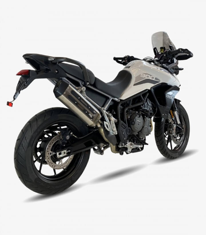 Ixil MXT exhaust for Triumph Tiger 850 Sport (2021), Tiger 900 (2020 - 2021) color Steel