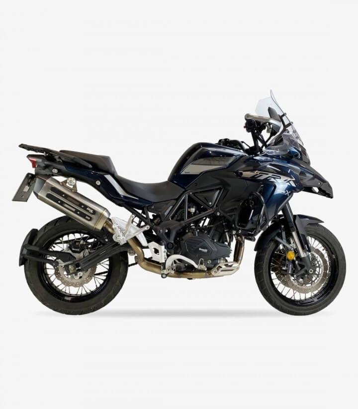 Ixil MXT exhaust for Benelli TRK 502 X (2018 - 2021) color Steel