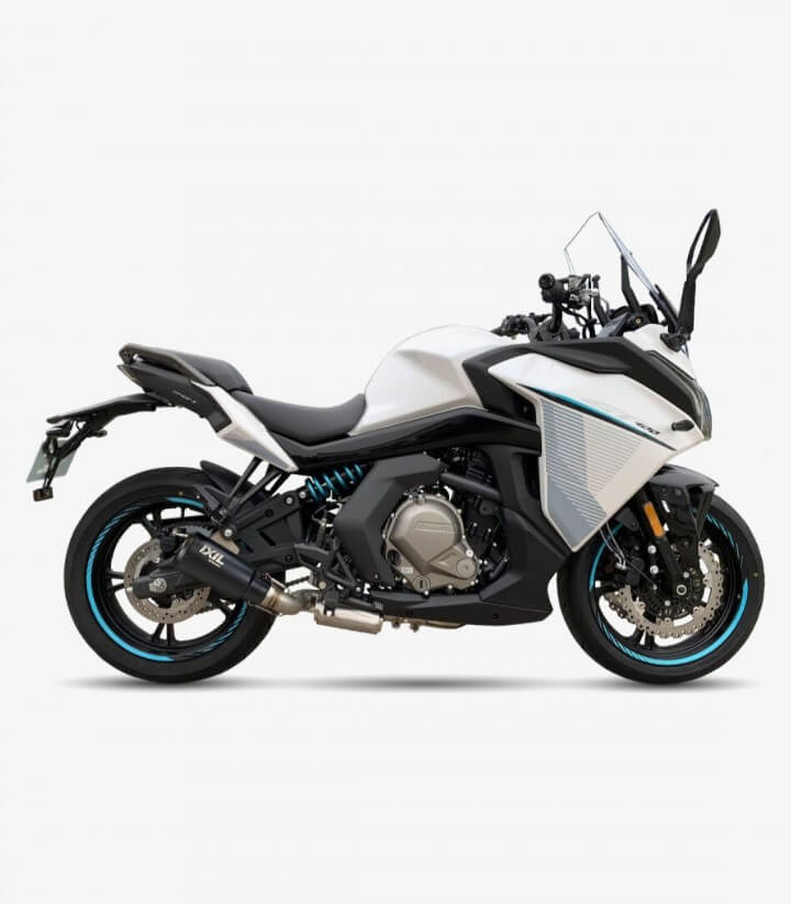 Ixil RB exhaust for CFMOTO GT 400, GT 650 color Black