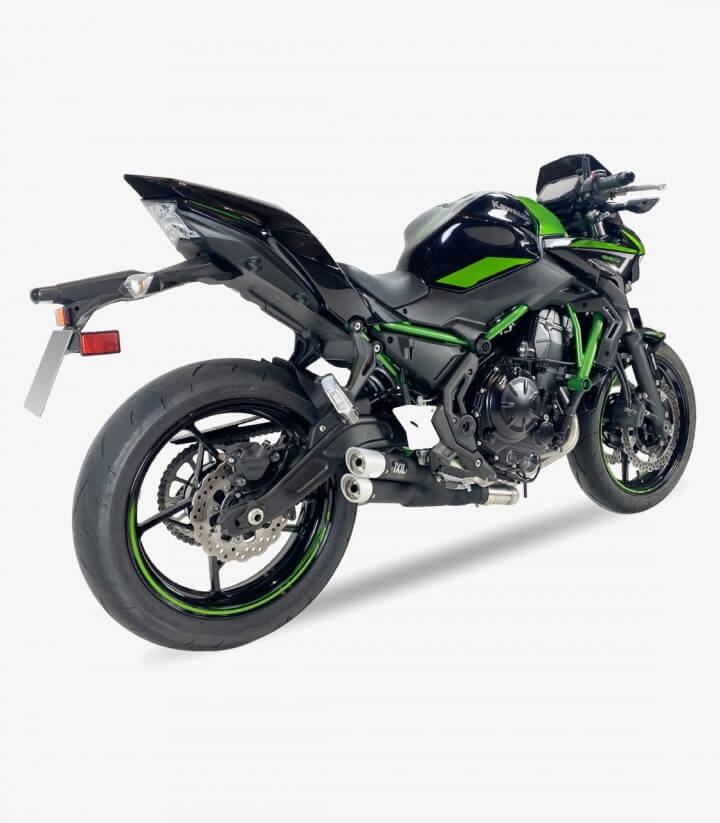 Escape Ixil L3XB para Kawasaki Z 650 - Ninja 650 (2020), Z 650 - Ninja 650 (2021), Z 650 RS (2022) color Negro