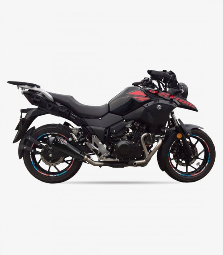 Escape Ixil RB para Suzuki DL 250 V-Strom (2017 - 2020), GSX-R 250 (2017 - 2020) color Negro