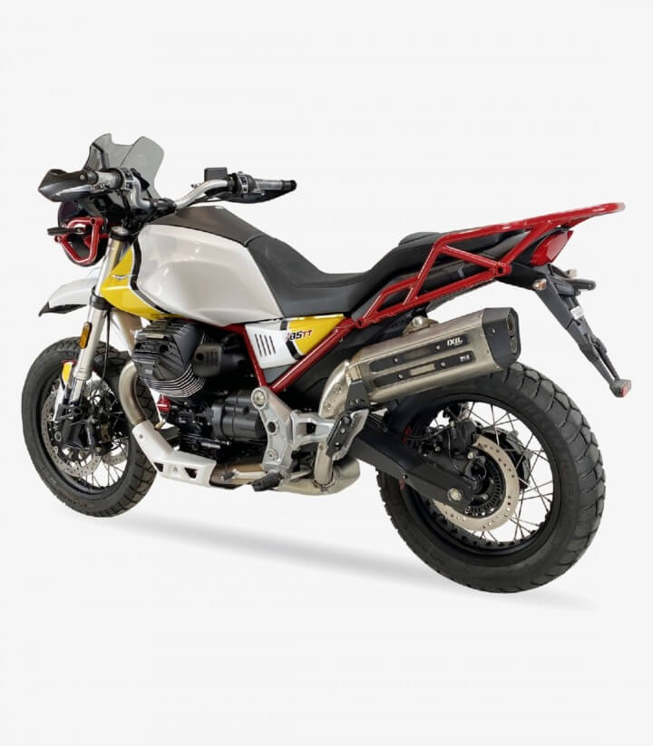 Ixil MXT exhaust for Moto Guzzi V85 TT color Steel