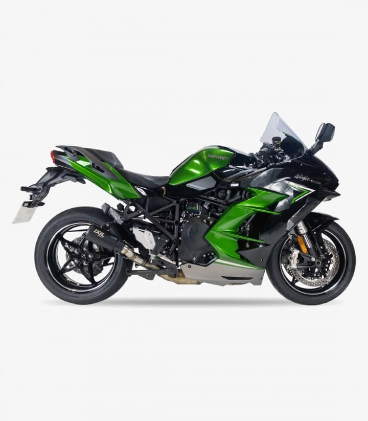 Escape Ixil RB para Kawasaki Ninja H2 SX / SX SE (2022) color Negro