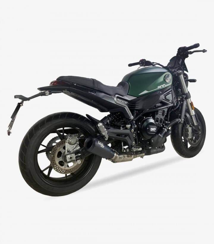 Escape Ixil RB para Benelli Leoncino 800 color Negro