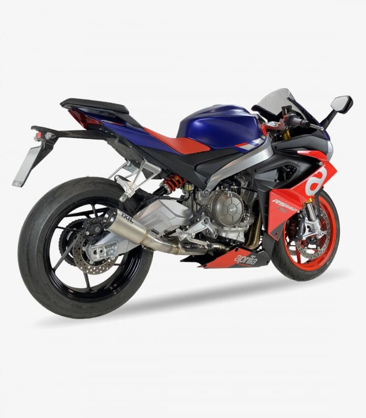 Ixil RC exhaust for Aprilia RS 660 (2021), Tuono 660 (2021) color Steel