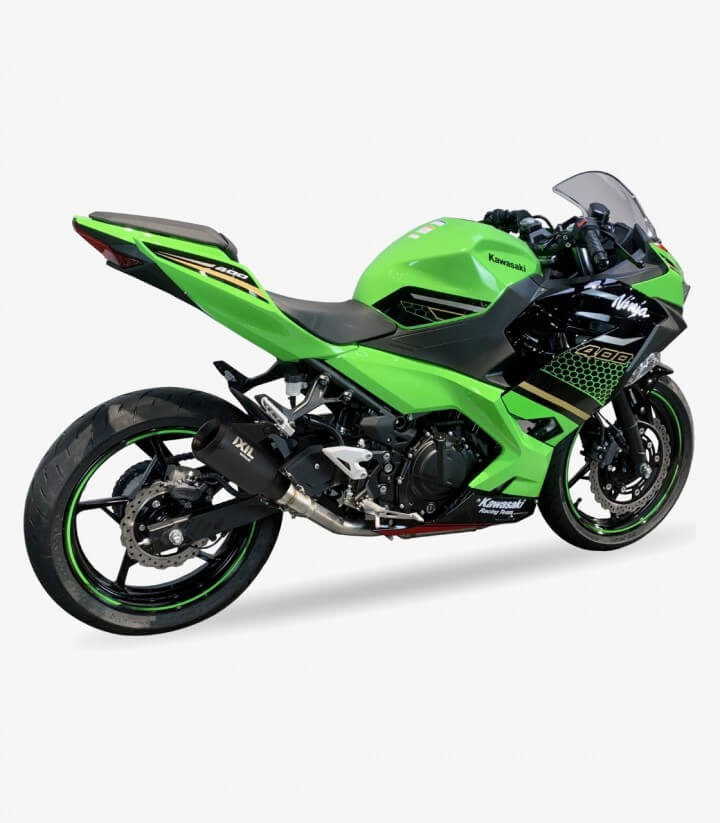 Escape Ixil RB para Kawasaki Ninja 400 (2018 - 2020), Z 400 (2019 - 2020) color Negro