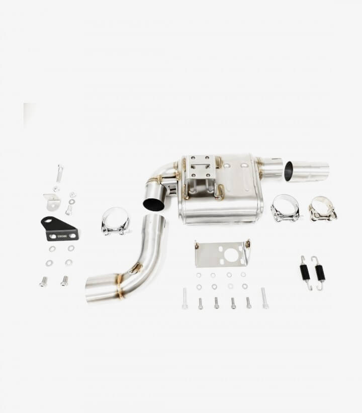 Ixil RB exhaust for CFMOTO NK 400, NK 650 color Black