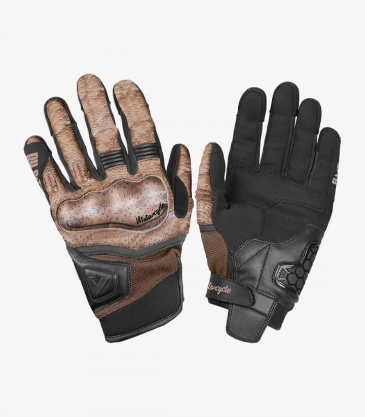 Handschuhe Tokio von By City für den Sommer für Herren Farbe Braun und Schwarz