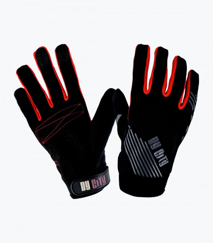 Handschuhe Moscow von By City für den Sommer für Herren Farbe rot