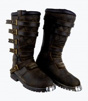 By City Muddy Road brown unisex motorcycle boots