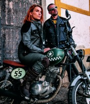 Botas de moto unisex By City Muddy Road marrones