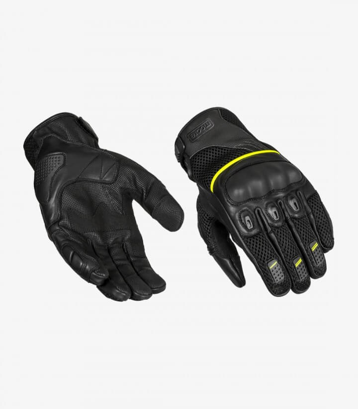 Moore Air men's gloves color black & yellow fluor for summer