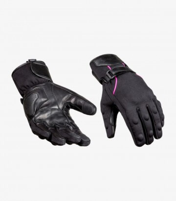 Moore Rea Lady women's gloves color black & pink for winter