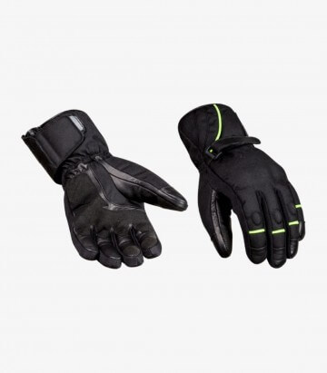 Moore TNT men's gloves color black & yellow fluor for winter