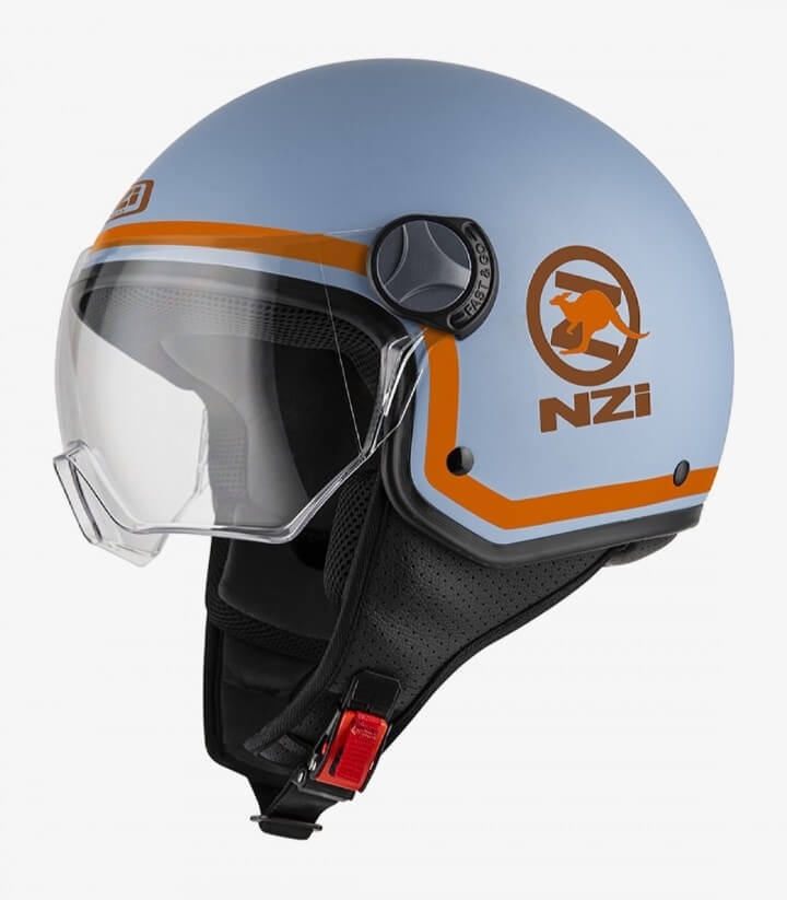 Casco Jet NZI Capital Vision Plus Wilder Azul mate
