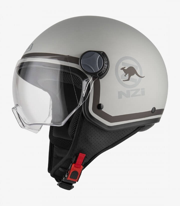 NZI Capital Vision Plus Wilder Matt grey Open Face Helmet