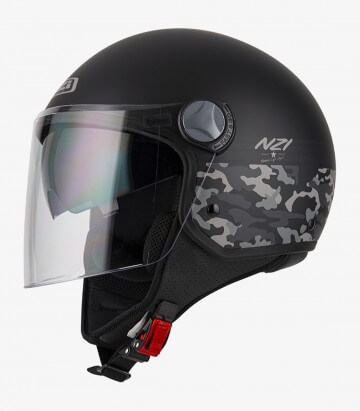NZI Capital 2 Duo Target matt black Open Face Helmet