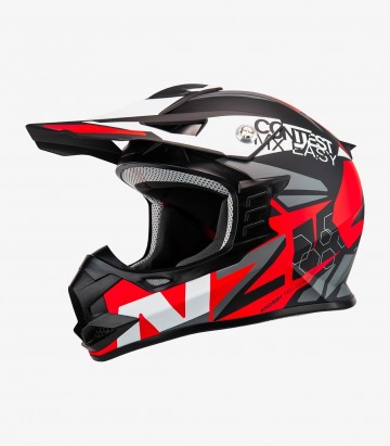 NZI Knobby Contest Black&Red&White Full Face Helmet