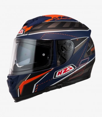 Integralhelm NZI Eurus 2 Project Blau, Anthrazit und Orange