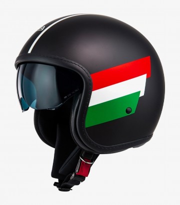 Casco Jet NZI Rolling 4 Sun Negro Mate