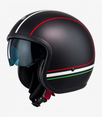 Casco Jet NZI Rolling 4 Sun Negro Mate