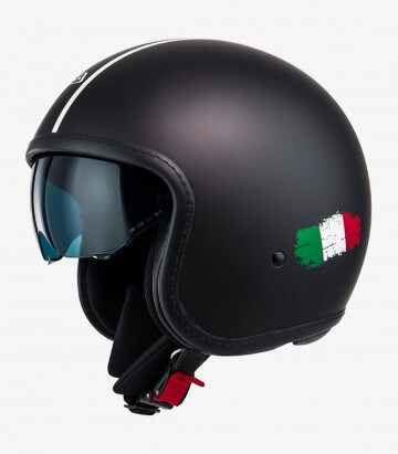 Casco Jet NZI Rolling 4 Sun Negro Mate