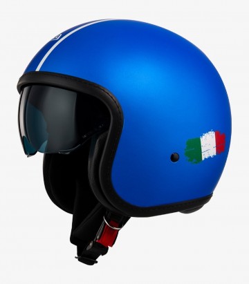 Casco Jet NZI Rolling 4 Sun Azul Mate