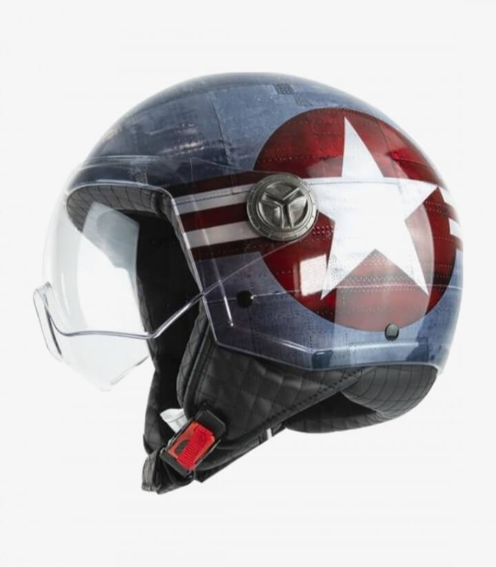 NZI Zeta 2 Casco Aperto Minijet Unisex – Modello Cupido, Taglia XX-Small, Calotta In Nugema, Visiera Rimovibile, Imbottitura Lavabile, Leggero E Compatto