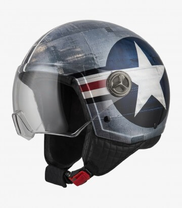NZI Zeta 2 Optima Matt Aeronautica Open Face Helmet
