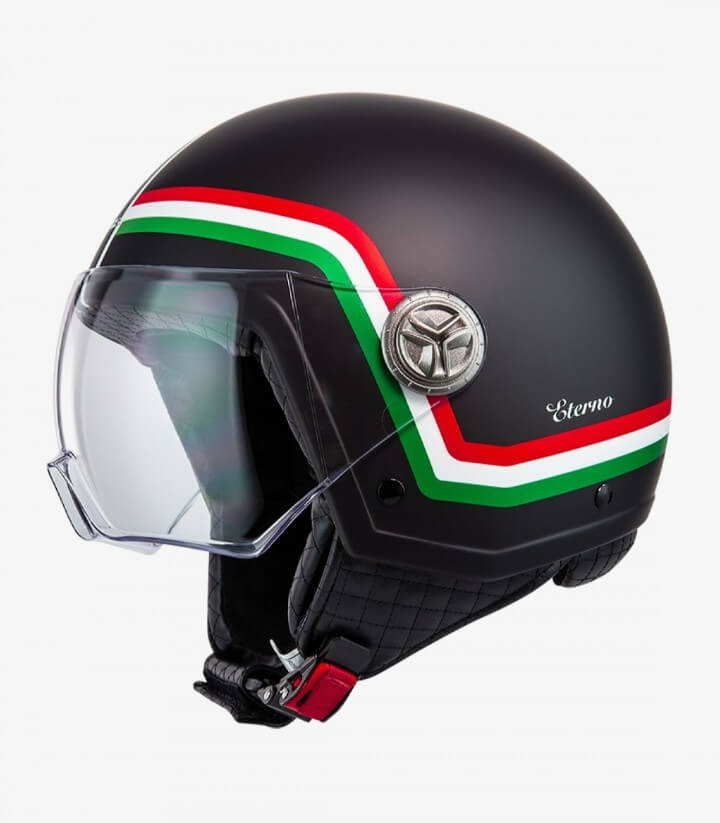 Casco Jet NZI Zeta 2 Optima Eterno Negro Mate