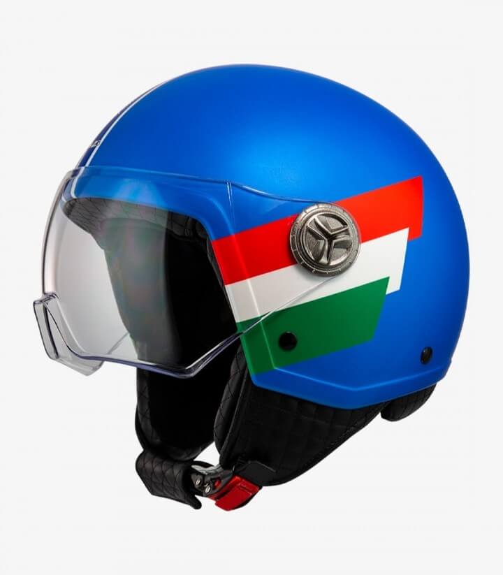 NZI Zeta 2 Optima Volare Matt blue Open Face Helmet