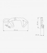Soporte refuerzo cúpula BMW R1200/1250GS Puig 7566N