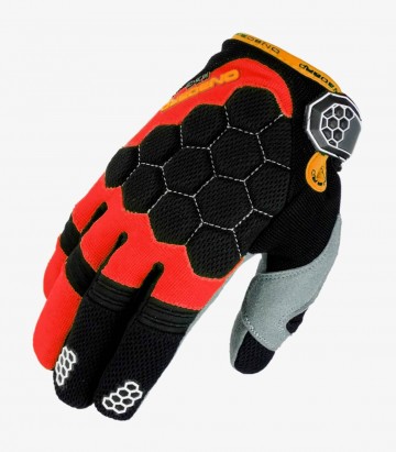 Kids Motocross Gloves KX-3 from On Board color Red / Yellow /Black